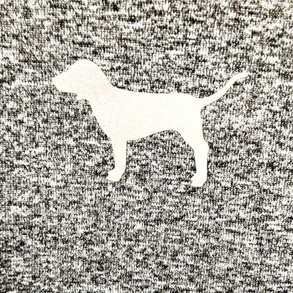 PINK VICTORIA SECRET New Women's 1/4 Zip Gray Pullover Top - Picture 11 of 13